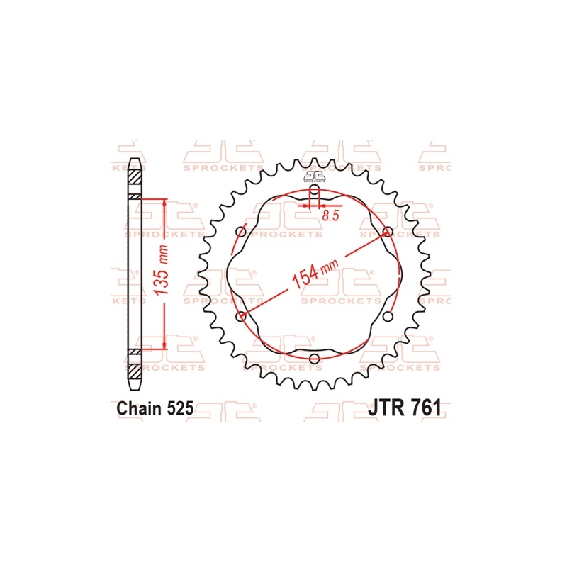 Ketten Rad JT 43T, 525