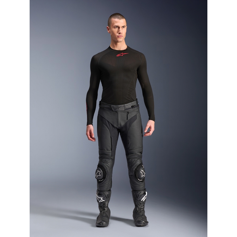 Alpinestars Missile 3 Motorradhose aus Leder, schwarz