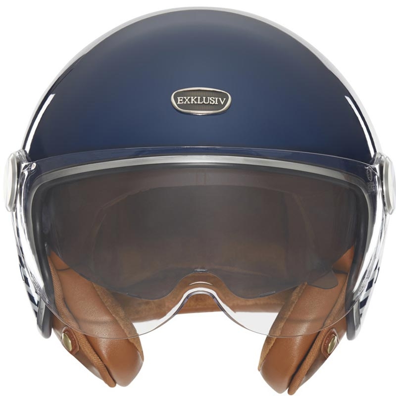 Offener Motorradhelm NOX Exklusiv Smart 2 Marina blau-weiß