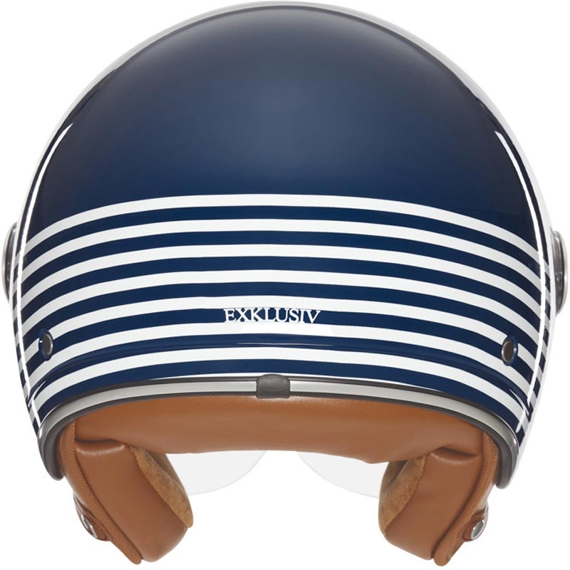 Offener Motorradhelm NOX Exklusiv Smart 2 Marina blau-weiß