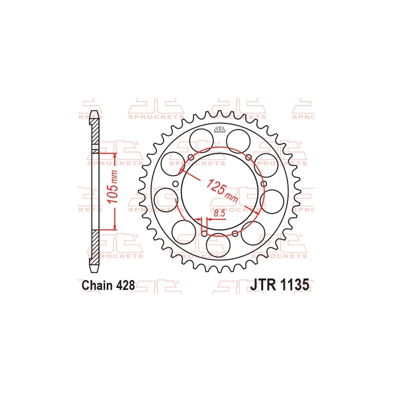 Ketten Rad JT 69T, 428