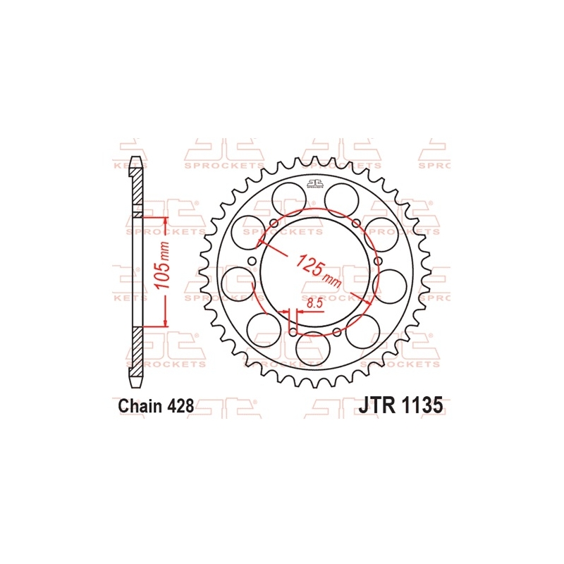 Ketten Rad JT 62T, 428