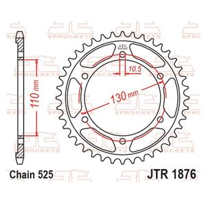 Ketten Rad JT JTR 1876-47 47T, 525
