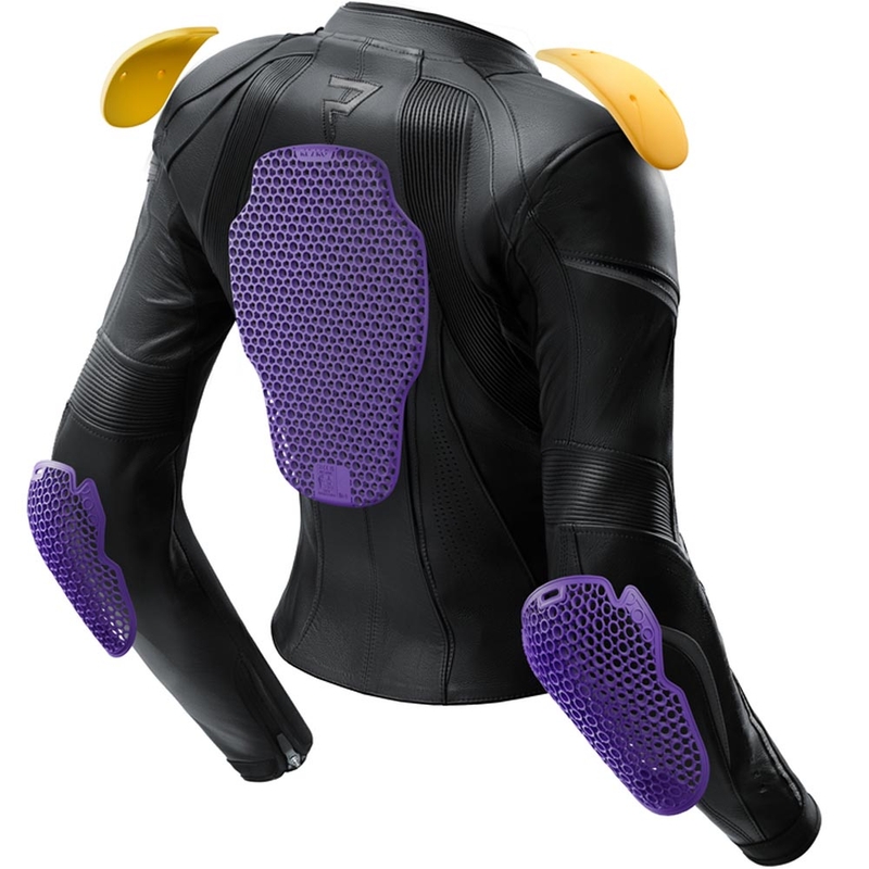 Rebelhorn Diva ST Leder-Motorradjacke für Damen, schwarz