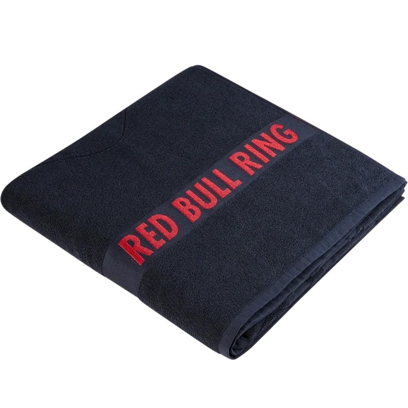 Duschhandtuch der Red Bull Rennstrecke, dunkelblau
