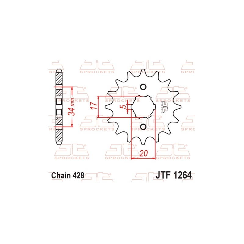 Ritzel JT 15T, 428