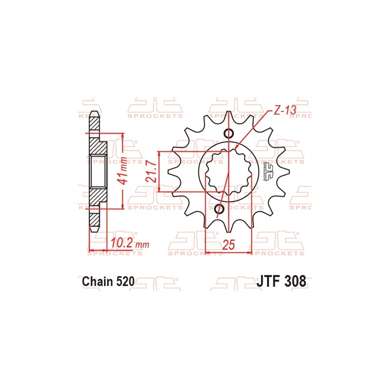 Ritzel JT 16T, 520