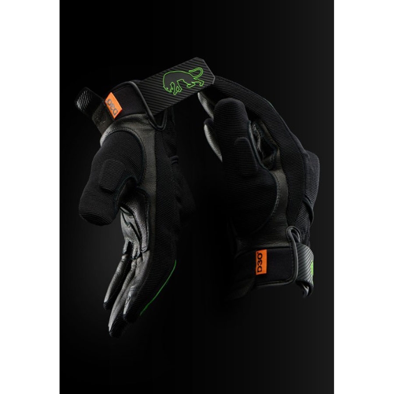 Furygan Jet D3O Evo Motorradhandschuhe schwarz-grün