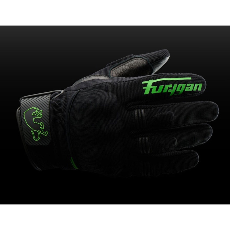 Furygan Jet D3O Evo Motorradhandschuhe schwarz-grün