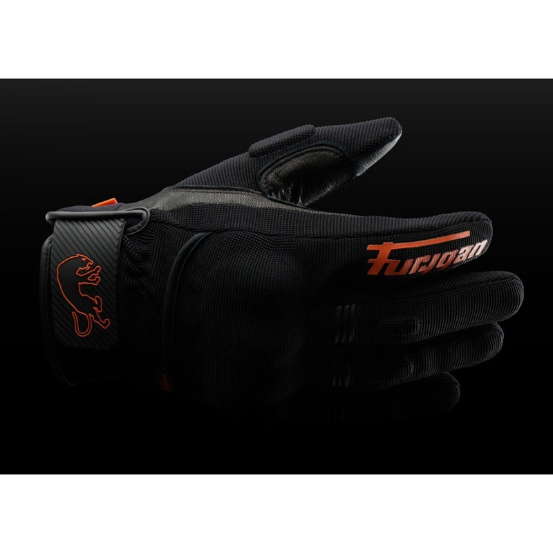 Furygan Jet D3O Evo Motorradhandschuhe schwarz-orange