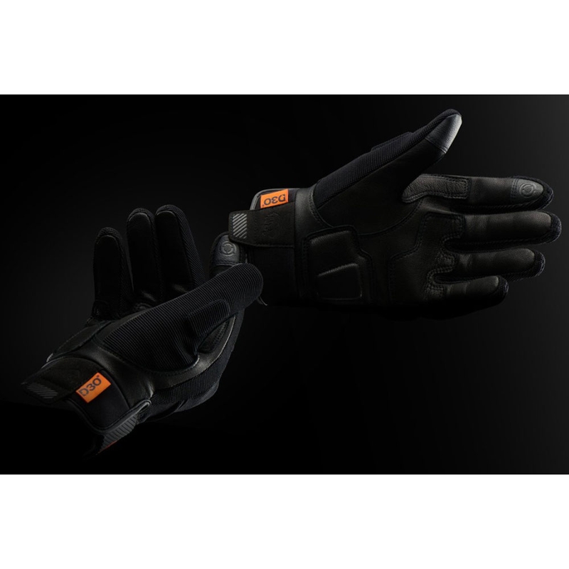 Furygan Jet D3O Evo Motorradhandschuhe schwarz-orange