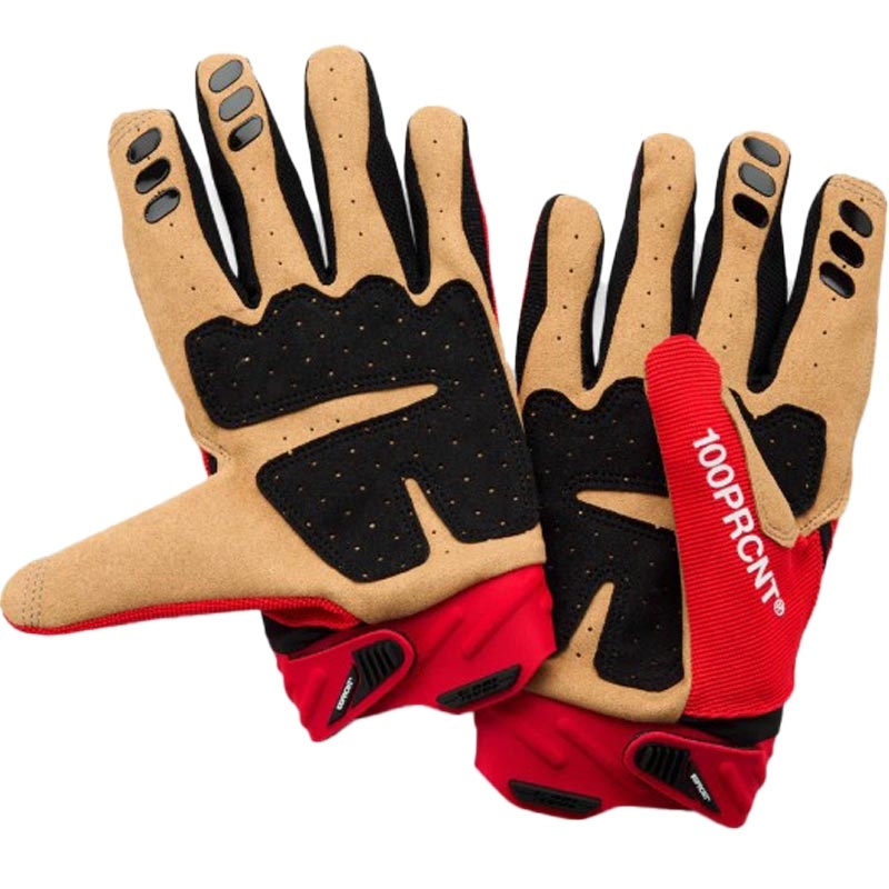 Motocross-Handschuhe 100% Airmatic 2 rot-schwarz