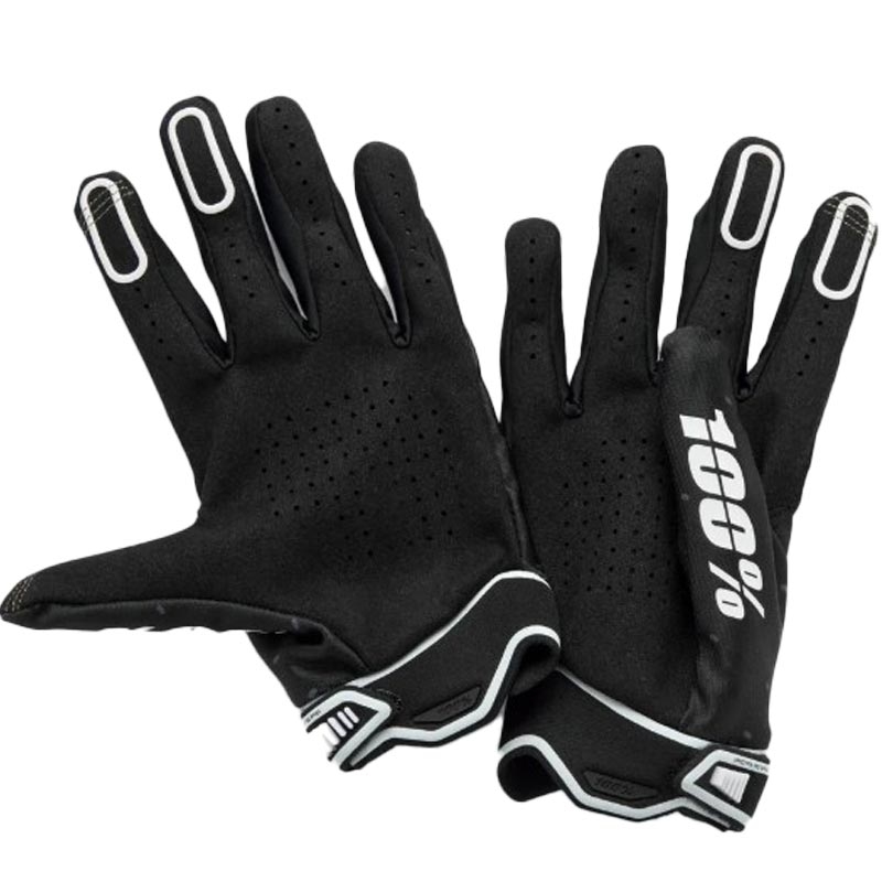 Motocross-Handschuhe 100% Ridefit schwarz