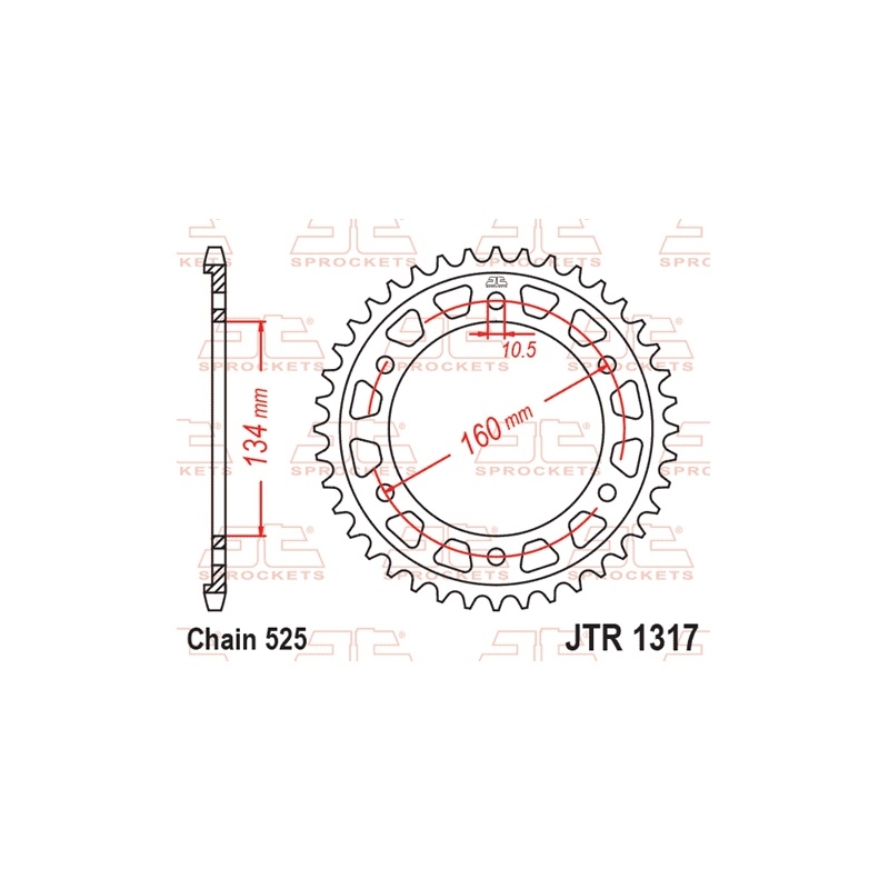 Ketten Rad JT 43T, 525