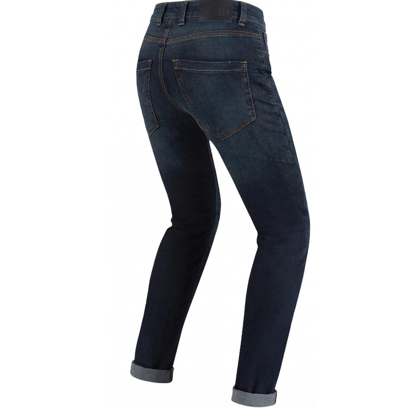 Motorradjeans PMJ Caferacer Legend dunkelblau Ausverkauf