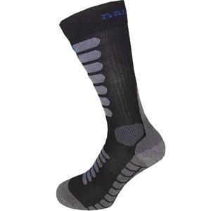Nanosilver Moto hohe Socken mit silber-schwarz-blau
