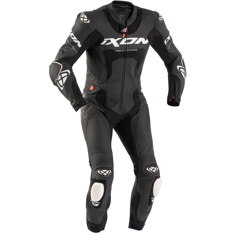 IXON Jackal Motorrad-Lederkombi, schwarz