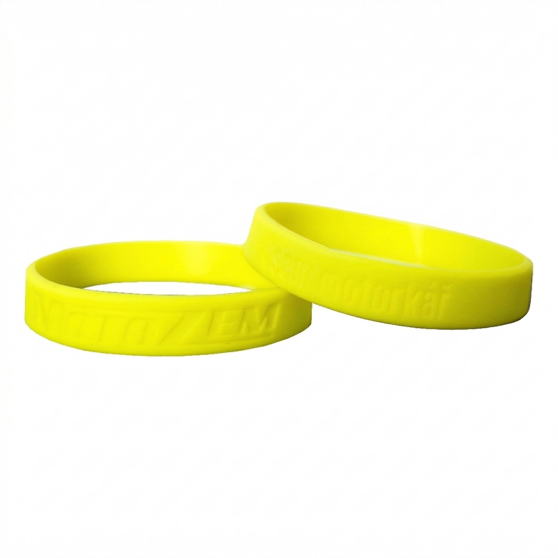 MotoZem CZ Armband „I am a biker“ fluoreszierend gelb