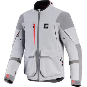Alpinestars Maxdura Drystar XF Motorradjacke, hellgrau-dunkelgrau