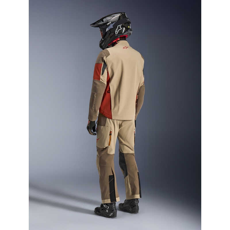 Alpinestars Maxdura Drystar XF Motorradjacke braun-orange