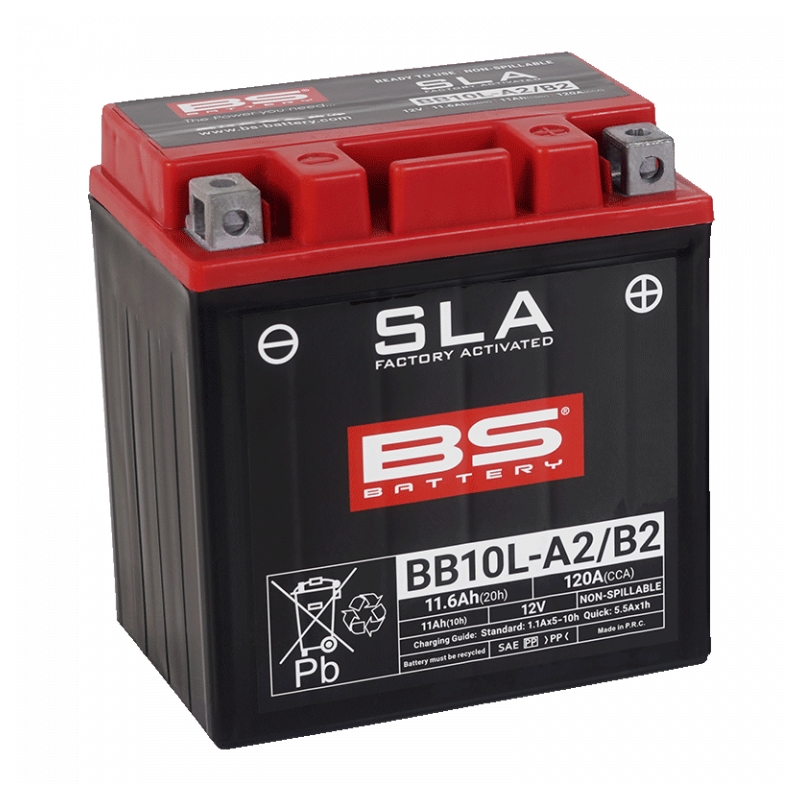Werkaktivierte Motorradbatterie BS-BATTERY SLA