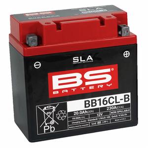 Werkaktivierte Motorradbatterie BS-BATTERY BB16CL-B (FA) (YB16CL-B (FA)) SLA
