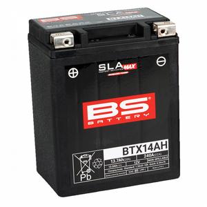 Werkaktivierte Motorradbatterie BS-BATTERY BTX14AH (FA) (YTX14AH (FA)) SLA MAX