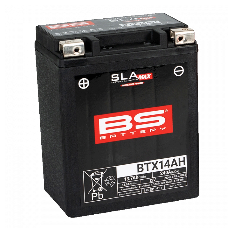 Werkaktivierte Motorradbatterie BS-BATTERY SLA MAX