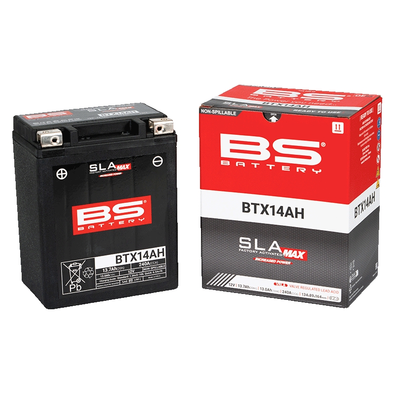 Werkaktivierte Motorradbatterie BS-BATTERY SLA MAX