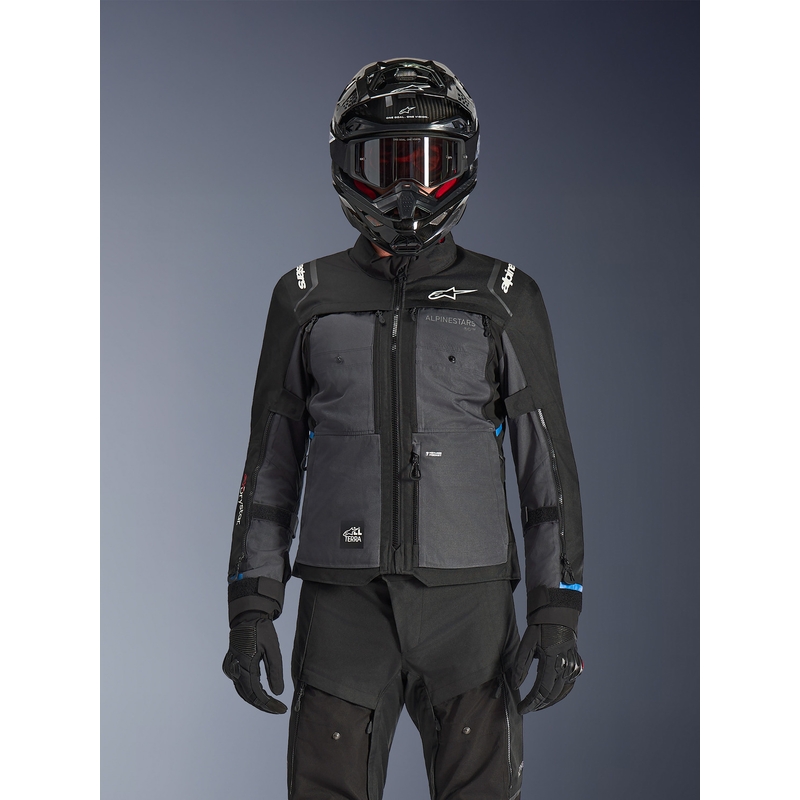 Alpinestars Cusco Drystar Motorradjacke schwarz-dunkelgrau