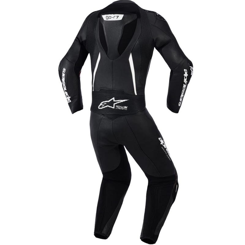 Alpinestars Stella GP-R7 Damen-Motorradkombi aus Leder, zweiteilig, Schwarz