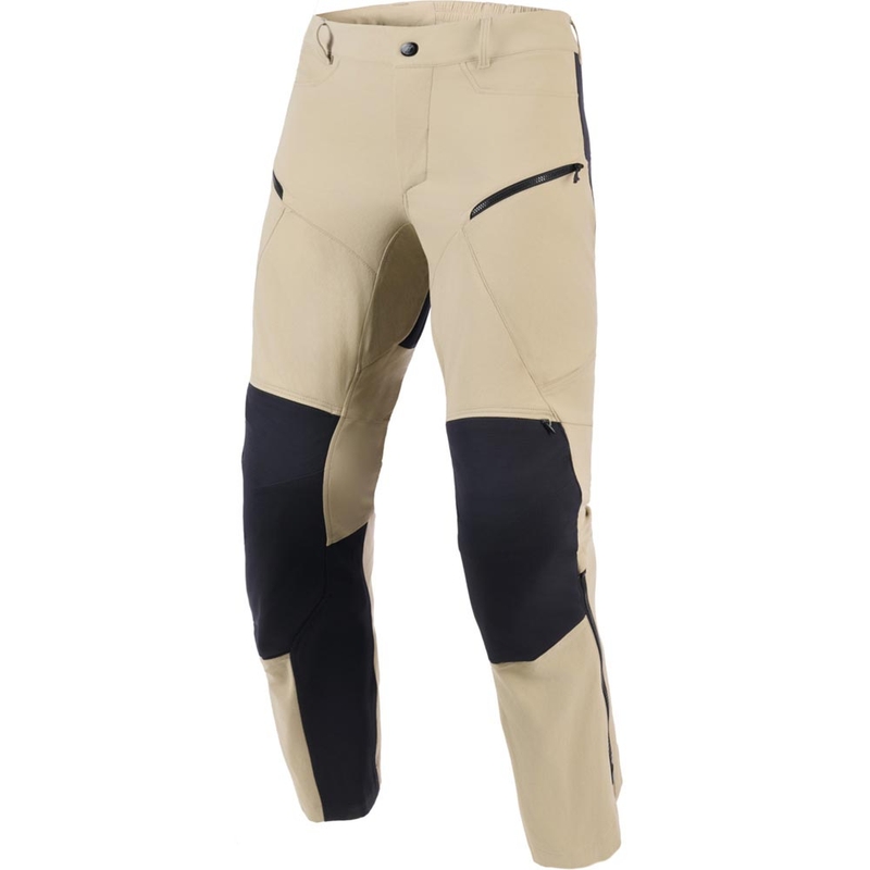 Alpinestars Explore AST Motorradhose, hellbraun-schwarz