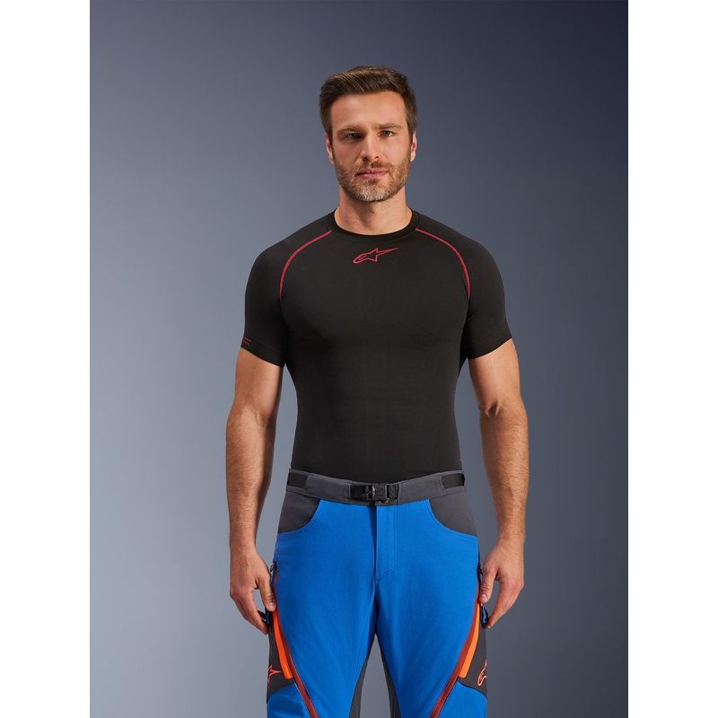 Alpinestars Maxdura Dual Motorradhose blau-dunkelgrau-orange