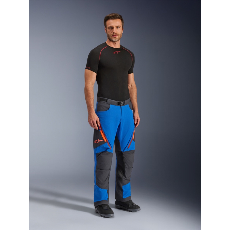 Alpinestars Maxdura Dual Motorradhose blau-dunkelgrau-orange