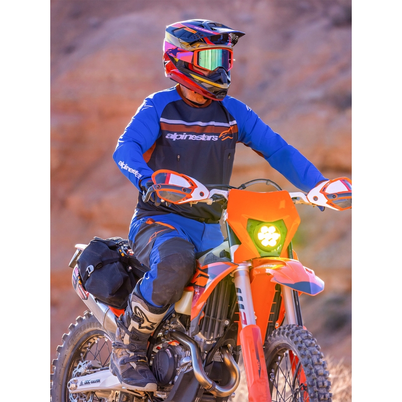 Alpinestars Maxdura Dual Motorradhose blau-dunkelgrau-orange