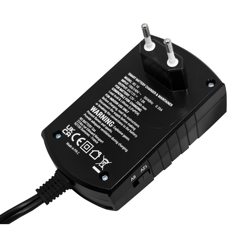 Batterieladegerät BS-BATTERY AUTOMATIC (suitable also for Lithium) 6/12V 1000mA
