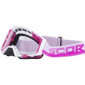Scorpion MX Mask Motocross-Brille rosa-weiß