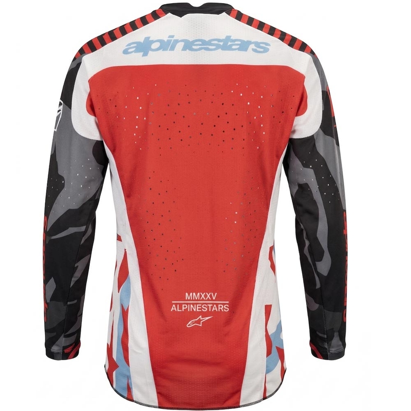 Alpinestars Techstar Beast Coast Motocross-Trikot in limitierter Auflage, grau-schwarz-orange