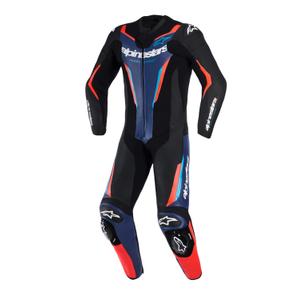 Alpinestars GP FORCE V2 Einteiler-Motorradanzug schwarz-blau-fluoreszierend rot