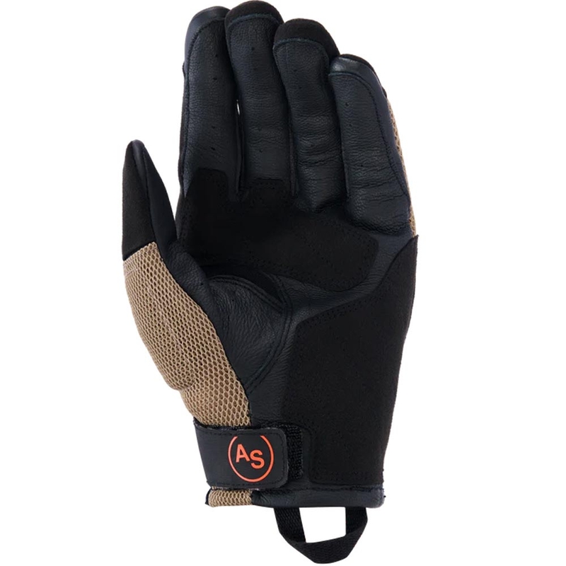 Alpinestars Manti Air Motorradhandschuhe, dunkelkhaki-schwarz-fluoreszierend orange