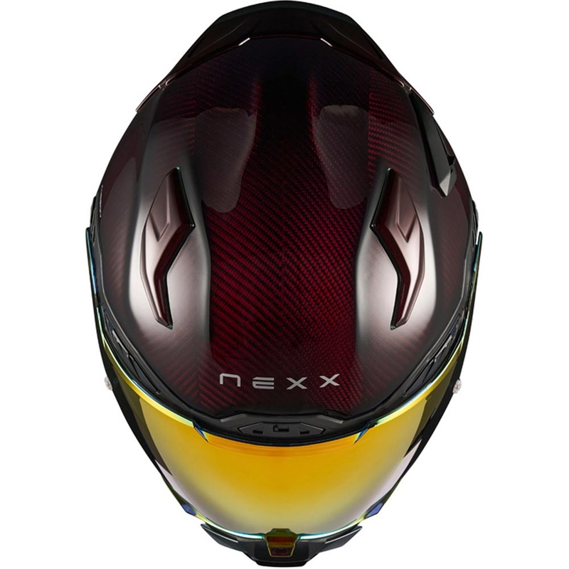 Nexx X.WST3 Lava Carbon Integralhelm für Motorräder, rot