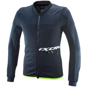 IXON Arma Motorrad-Sweatshirt blau-weiß-fluoreszierend gelb