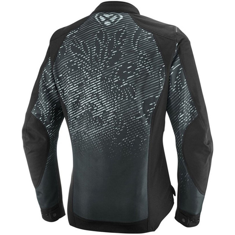 Damen-Motorradjacke IXON Artemis schwarz-weiß