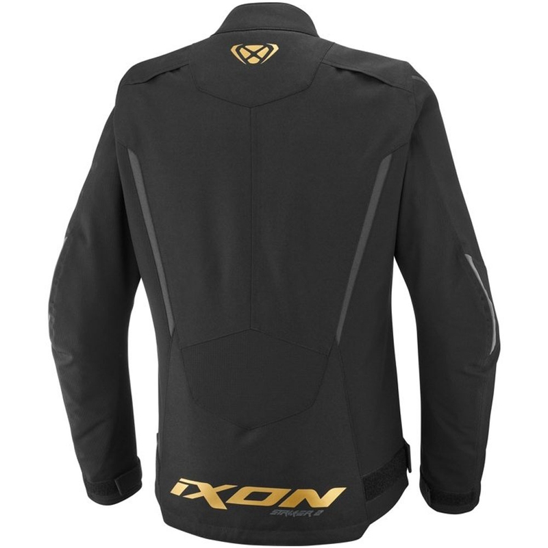 Damen-Motorradjacke IXON Striker 2 Lady schwarz-gold