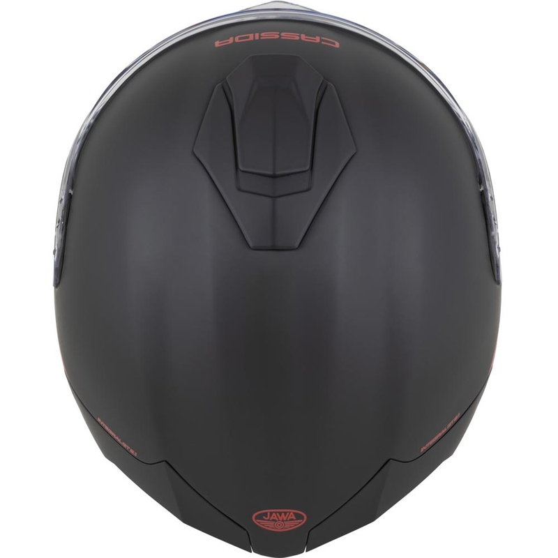 Cassida Integral GT 2.1 Jawa Solid Integralhelm, matt schwarz-glänzend rot