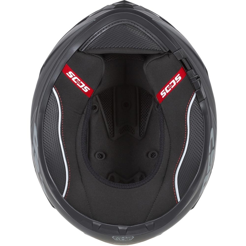 Cassida Integral GT 2.1 Jawa Solid Integralhelm, matt schwarz-glänzend rot