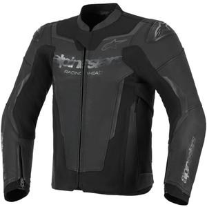 Alpinestars GP Force V2 Leder-Motorradjacke schwarz-schwarz