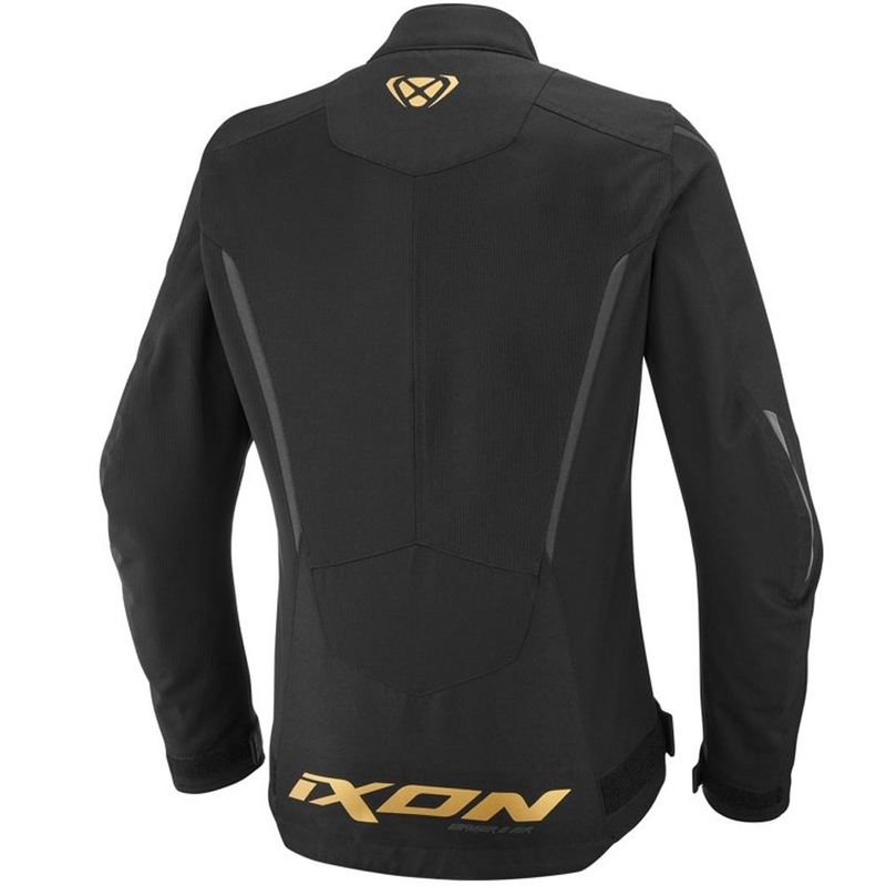 Damen-Motorradjacke IXON Striker 2 Air WP Lady schwarz-gold