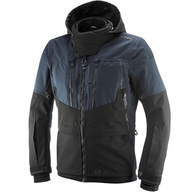 IXON Asgard Motorradjacke blau-schwarz