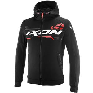 IXON Touchdown Ultra Motorrad-Sweatshirt schwarz-weiß-rot